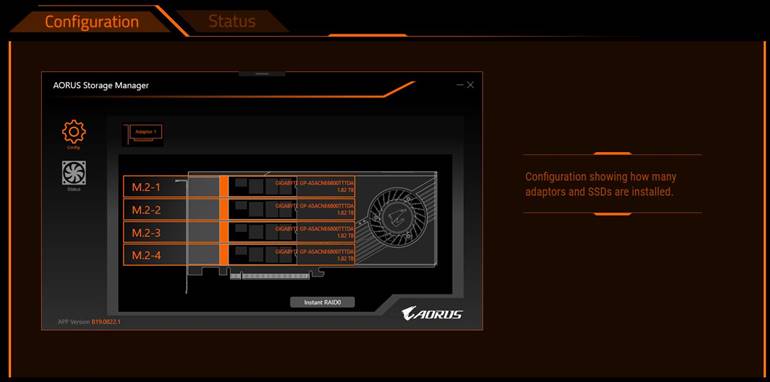 Aorus Storage Manager
