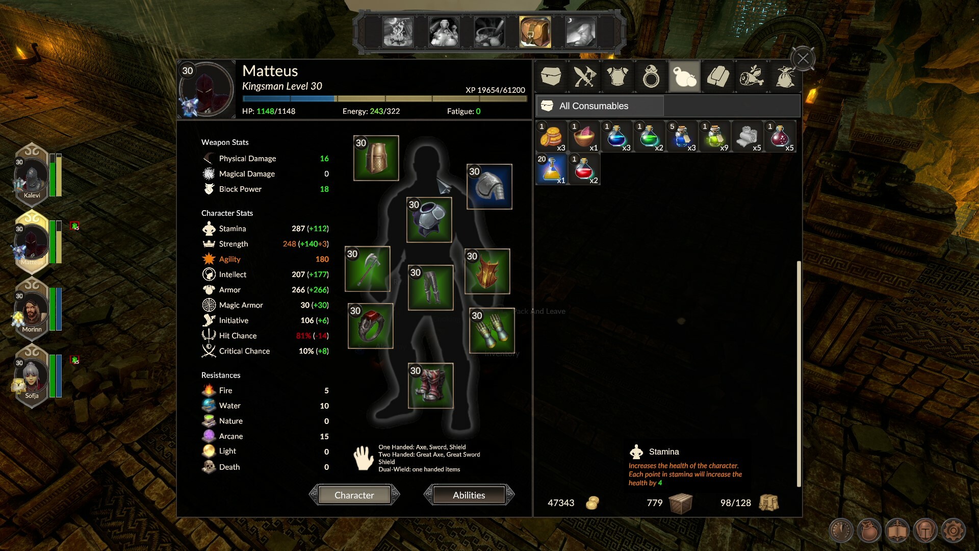 Zoria: Age of Shattering Equipment