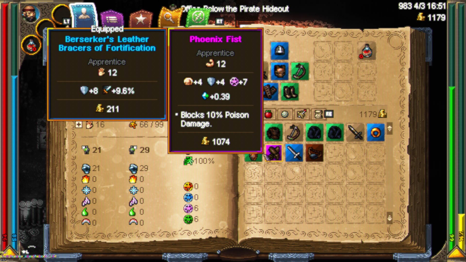 Hammerwatch II Gear System