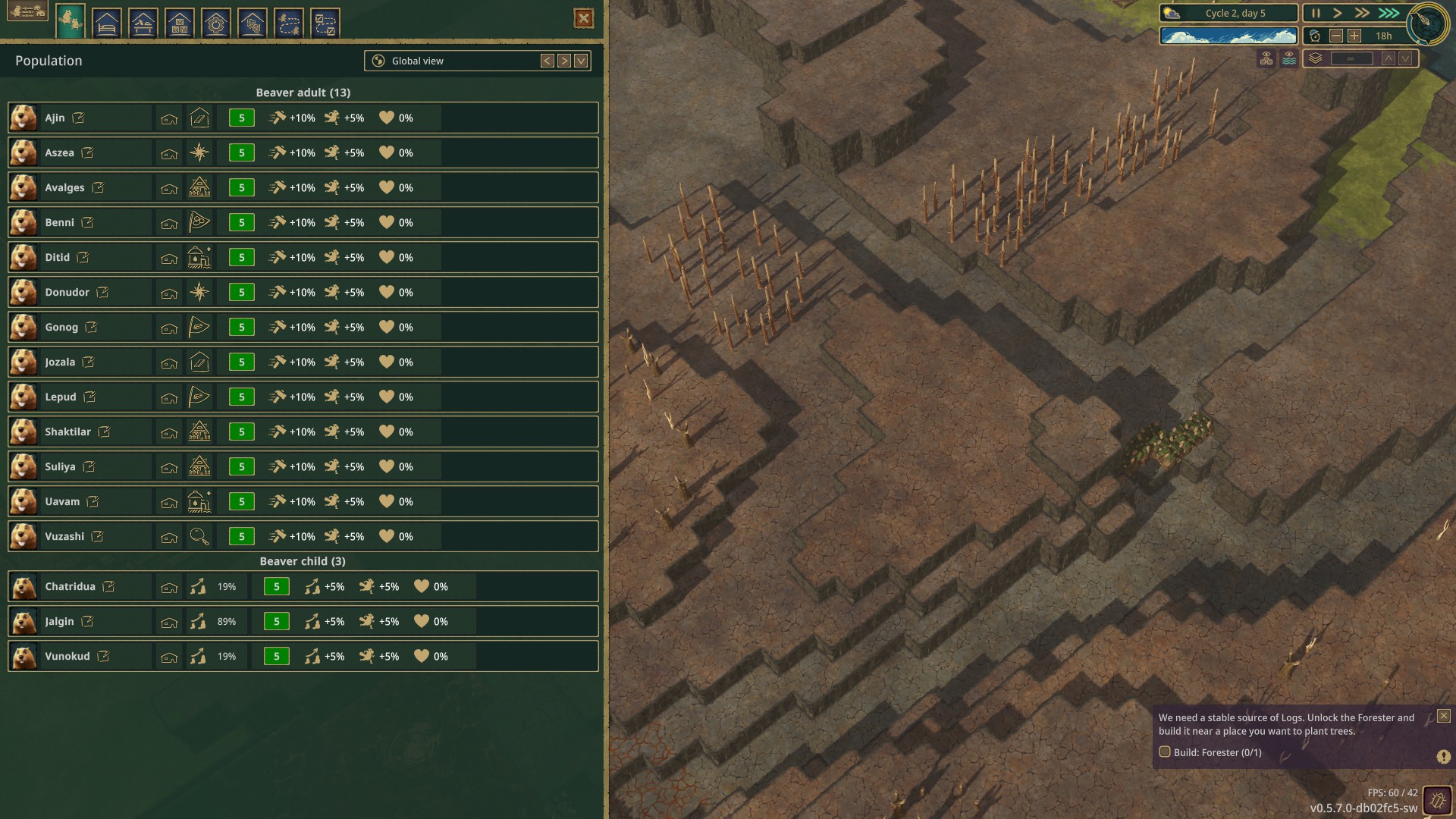 Timberborn deforestation