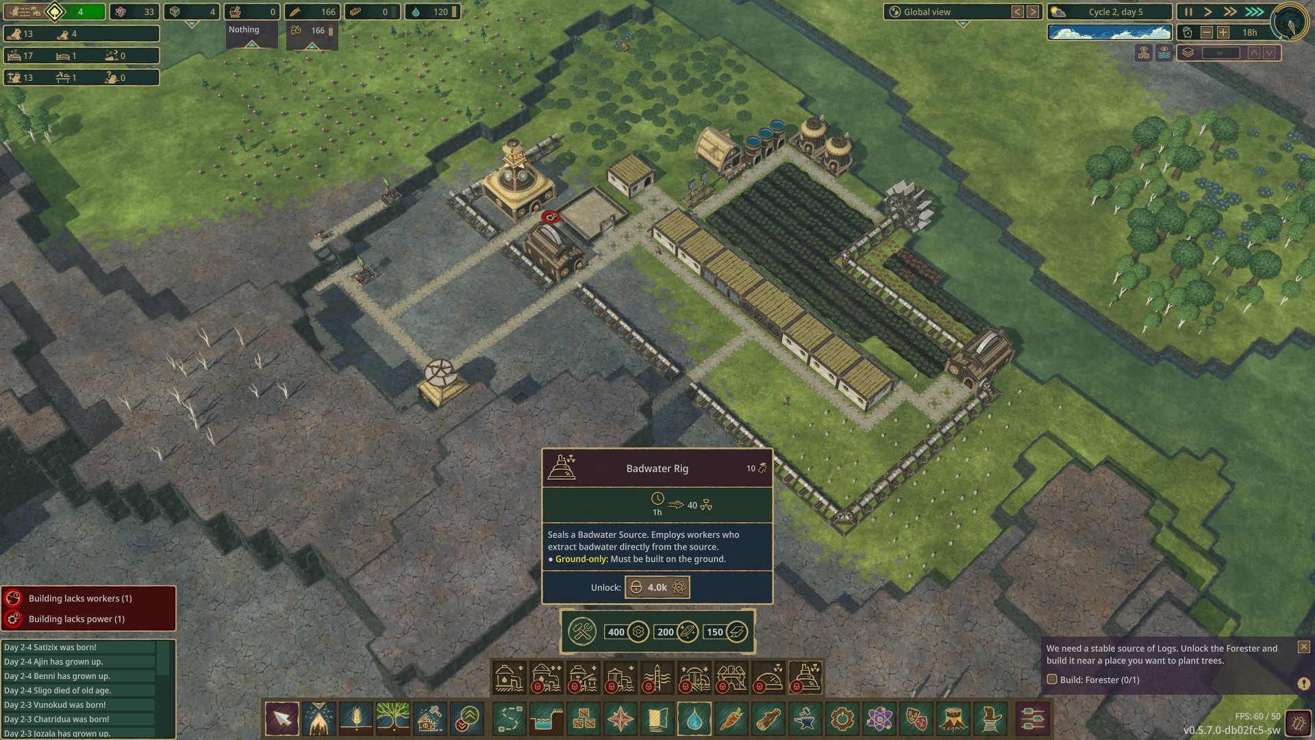 Timberborn cleaning badwater