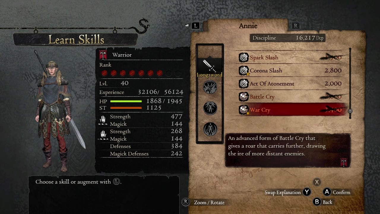 Dragon's Dogma: Dark Arisen Pawn Abilities